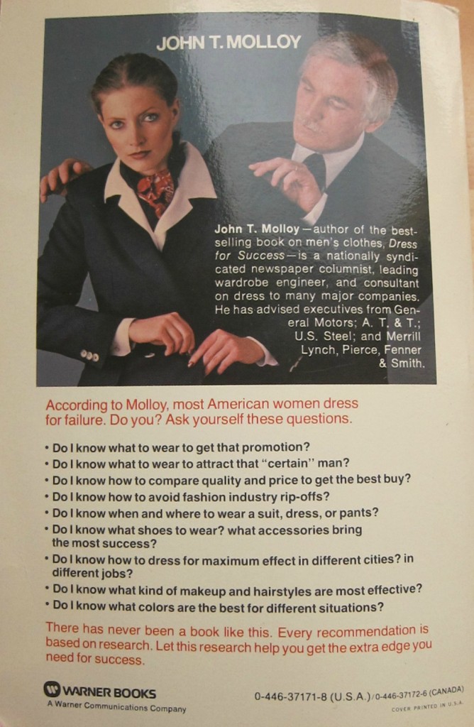 The Womens Dress for Success Book by John T. Molloy, 1978
